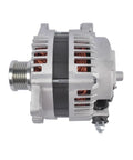 110 Amp Alternator Replacement For Nissan Rogue 2008-2012 And X-Trail 2005-2006 2.5L L4 side view with 6-groove pulley