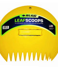 Two Leaf Scoops Set For Yard Cleanup Heavy Duty Plastic With Built In Handles Yall For Grabbing Leaves Grass Clippings Twigs And Mulch Durable Yellow Made In USA 2 Piece Pair