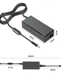 New 24V DC 2.5A Power Supply Adapter For GP306B-240-250 And GP306C-240-250 Models, black adapter with cord dimensions