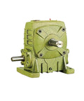 Rock Solid Compact Industrial Worm Gear Reducer Gearbox With Versatile Speed Ratios For Heavy Duty Machinery, sturdy cast iron housing.