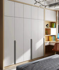 Bedroom wardrobe with Beefy Aluminum Cabinet Handle Set 1000mm Length Black Edge Pulls For Kitchen Cabinets And Drawers