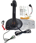 Outboard Remote Control Box With Concealed Side Mount Throttle No Key Switch For Mercury 8M0011213, cables, and components