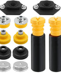 Rear Shock Mount Bump Stop Dust Boot Set For BMW E82 E87 E88 E90 E92 128i 135i 323i parts showing mounts, stops, and boots