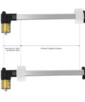 Power Recliner Lift Chair Motor Replacement DL DT1006A 054 01 With 326mm Stroke 800N Max Load actuator with dimensions shown