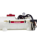 15-Gallon 12 Volt Dripless EZ Mount ATV UTV Spot Sprayer with 2.2 GPM Pump and Translucent White Tank, side view