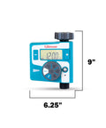 Single Outlet Water Timer For Garden Hose, Programmable Irrigation Controller For Sprinklers And Drip Lines, No-Fuss Setup, 6.25x9 inches, Blue