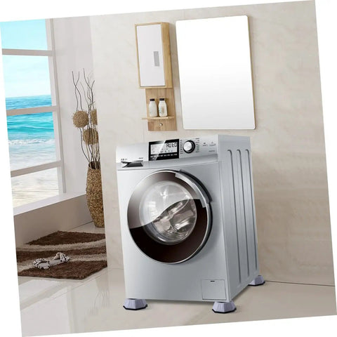 Anti Slip Washing Machine Heightening Pads For Washer And Dryer Vibration Isolation Floor Mats under silver washer