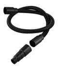 Professional 1M Flexible Dust Collection Hose And Adapter Kit For Karcher Vacuum With Direct Power Tool Connection, black flexible hose with adapters.