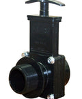 Valterra 7105 ABS gate valve, black, 1-1/2 in MPT x slip