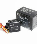 Beefy 45Kg Coreless Servo Motor HV Eight Point Four Volt High Torque RC Digital Servo with packaging and wires visible