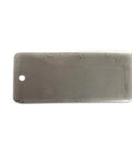 Rock Solid Wire Rope Sling Identification Tags Built Tough As Nails For Daily Rigging Grind Osha Compliant aluminum metal tag with hole.