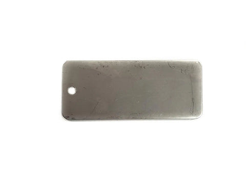 Rock Solid Wire Rope Sling Identification Tags Built Tough As Nails For Daily Rigging Grind Osha Compliant aluminum metal tag with hole.