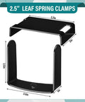 4 Piece Leaf Spring Clamp Kit For Vehicles Up To 2.5 Inches Wide Keeps Your Ride Solid And Bends In Check With Cap Rebound Clamp