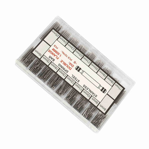 Watch Band Pin Kit 360 Pieces 8 To 25mm Spring Bar Set For Link Removal And Strap Adjustments Pro Grade Durable Stainless Steel