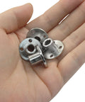 4 Pack 6mm Rigid Flange Couplings For DIY RC Motors, Guide Coupler Accessory Shaft Support, Beefy 45 Steel Axis Fittings