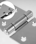 Beefy Heavy Duty Gate Hinges Set 4 Inch Galvanized Iron Shed Door Hinges close-up view