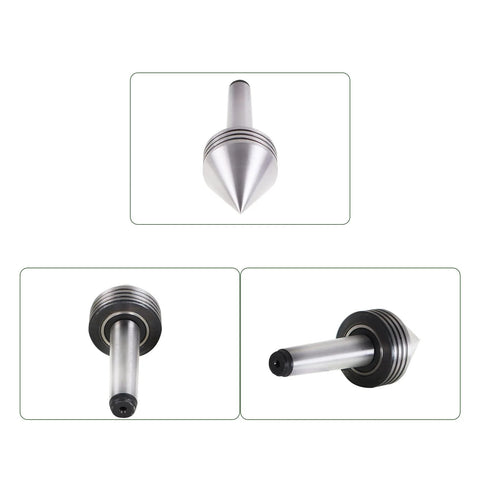 MT2 Live Center 60 Degree 2-1/2 X 1-11/16 Precision Lathe Center for metal lathe and CNC work, sealed front view