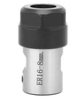 ER16 Collet Block Chuck Holder With Spiral Linear Thread For Lathes Drilling Milling And Boring Machines, smooth spindle motor shaft