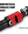Heavy Duty Hydraulic Wheel Bearing Puller 10 Ton Capacity Hub Remover Tool With 250 Millimeter Reach oil return valve and pump body detail.