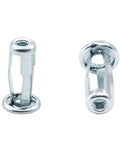Badass M4 X 20 Jack Nuts And Petal Fan Clips Rock Solid Galvanized Drive On Self Tapping Screws 20 Pack viewed from side