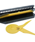 Yellow Crown Molding Cutting Jig With Protractor Four Easy Steps To Perfect Mitered Corners Eliminate Trial And Error