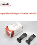 Toyota Tundra Rear Quarter Window Latch Pair Gray Replacement For 2000 Through 2006 Models Left Or Right Side Fits 62920-34012-B1 And 62910-34012-B1 Easy Install Durable Window Hardware, view of latch pair and packaging