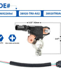 Heavy Duty Battery Current Sensor And Power Monitor Swap Fast On Chrysler Dodge Jeep Rigs, measures 3.22" x 2.67", copper and plastic material.