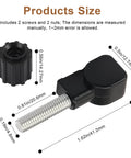 Dimensions of Thumb Screw And Nut Kit For RV Propane Tank Caps Compatible With 40543 Caps No Fuss Wing Nut Setup for installation.