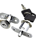 Beefy Heavy Duty Cam Cylinder Locks 23 By 32mm Tongue Door Bolt Latch For Wardrobe And Sliding Doors Alloy Furniture Hardware Includes Key 1
