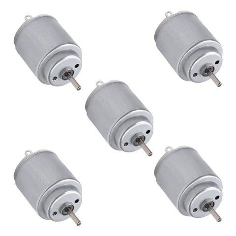 5 Pack 1-6V DC Mini Motors For RC Boats And Planes Dope Do It Yourself Hobby Kit 5000-20000RPM 21mm Diameter By 25mm Length 2mm Shaft