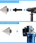 Heavy Duty Beveling Chamfer Drill Bit For Countersinking Holes In Porcelain And Ceramic Tiles Up To 2 Inches 50mm with adapters
