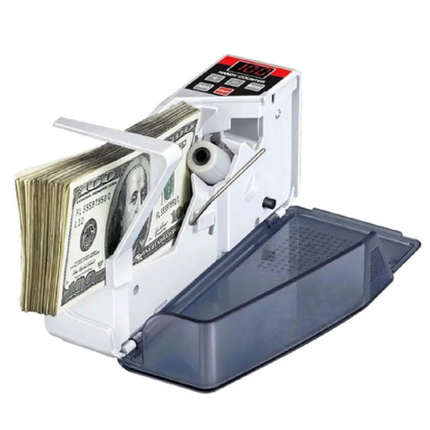 Portable Mini Bill Counter Machine For Cash Currency Lightweight Handy Money Counter Battery Or AC Powered counting bills