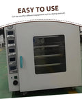Heavy Duty Commercial Oven Handle For Drying Oven And Vacuum Chamber Baking Equipment visible on an industrial drying oven.