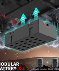 Modular battery system of Remote Control Airplane For Kids And Beginners With LED Lights 360 Degree Flips And Stunts Fighter Jet RC Plane.