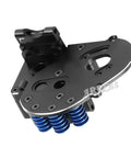 Heavy Duty Aluminum Transmission Case And Hop Up Gearbox For 1/10 Slash Rustler Stampede Bandit Ford F150 Raptor 2wd with blue springs