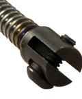 Close-up of blade head for Straight Up American Drain Cleaning Cable One Half Inch By Fifty Feet, designed to smash clogs.