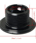 Beefy M18 Crank Arm Bolt Aluminum Alloy For Bicycle Crank Arm Screws Fixing Bolt Mountain Bike Crank Cover Black 18mm 28mm
