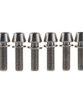 Titanium MTB Stem Bolts M5x16/18/20mm Taper Head Hex Socket Screws With Titanium Washers Pack Of 6 Dope Grade 5 6AL4V