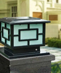 11.8 Inch Square Solar Led Post Cap Lights No Wiring Needed Outdoor Pillar Lights Black Finish For Fence Posts And Walkways Auto On At Dusk Weatherproof And Breezy Install