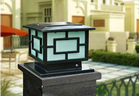 11.8 Inch Square Solar Led Post Cap Lights No Wiring Needed Outdoor Pillar Lights Black Finish For Fence Posts And Walkways Auto On At Dusk Weatherproof And Breezy Install