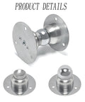 2 Pack Magnetic Door Stopper Heavy Duty Stainless Steel Mini Soft Catch Wall Mount Door Stop with adhesive and screws