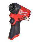 Renewed 12 V Cordless Brushless Impact Driver With 1/4 Inch Hex Chuck And Three Bright Work Lights Delivers 3600 Rpm Plus 1500 In Lbs Of Muscle For The Daily Job Site Hustle And Smooth Self Tapping Runs, showing red and black design, ergonomic grip.