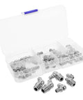Upgrade Your Rig With This Badass 30 Piece Stainless Steel Zerk Fitting Kit Heavy Duty Grease Nipples Perfect For Auto Farm And Industrial Maches Keeping Things lubed Up Is A Total Breeze. 30-piece stainless steel grease nipple kit in plastic organizer