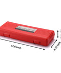 Red carrying case for 11 Piece 1/2 Inch Drive Deep Impact Socket Set Metric 10 11 12 13 14 16 17 19 21 22 24mm