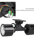 74mm Single Drive Hub Motor Kit With Wheel For Electric Skateboard showing black PU wheel and wiring detail