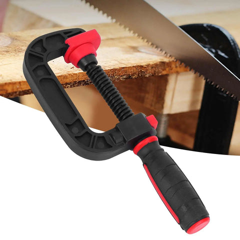 G Clamp Woodworking Tool With Quick Adjustable Movable Jaw For DIY Woodworking And Carpentry Projects 2 Inch Opening 50mm Soft Grip Holding Clamp For Fast Easy And Secure Fabrication clamping wood piece