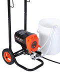Pro Level Stand Airless Paint Sprayer Beefy 900W Motor Pushing A Solid 3300 Psi Right Off The Wheeled Cart Complete Starter Pack.