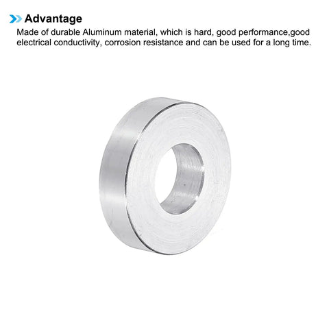 Heavy Duty Aluminum Spacers 6 Pack 3/8 X 1 Inch Silver Corrosion Proof Auto Hardware For Whip Builds Bike Customs Garage Flex Mechanic Shop Daily Drivers And Ride Upgrades