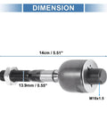 4 Pc Front Inner Tie Rod Ends Kit For Acura TL 2004-2008 And Honda Accord 2003-2007 2.4L Inner Steering Tie Rods Left And Right Drag Link Replacement EV80210 Durable Suspension Steering Upgrade For A Smooth, Tight Drive. dimension view 14cm M18x1.5