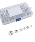 110 Piece Galvanized T Nut Assortment Kit With Six Sizes M3 Through M10 Four Claws Rivet T Nuts And Heavy Duty Storage Box